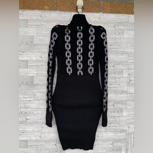 PHILIPP PLEINKNIT DAY DRESS CRYSTAL MEDIUM - Picture 11 of 16